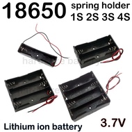 18650 lithium ion Battery spring Holder Case Storage Box Casing 1S 2S 3S 4S With Wire 3.7v 7.4v 11.1v 14.8v Series DIY