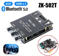 【ส่งจากกรุงเทพ】DIY แอมป์จิ๋วbluetooth ZK 1002T 2*100W บลูทูธเสียงแหลมและเบสซับวูฟเฟอร์เครื่องขยายเสี