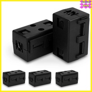 【】Ferrite Ring Core Black Clip-On Square Ferrite Core Noise Suppressor Cable Clamp