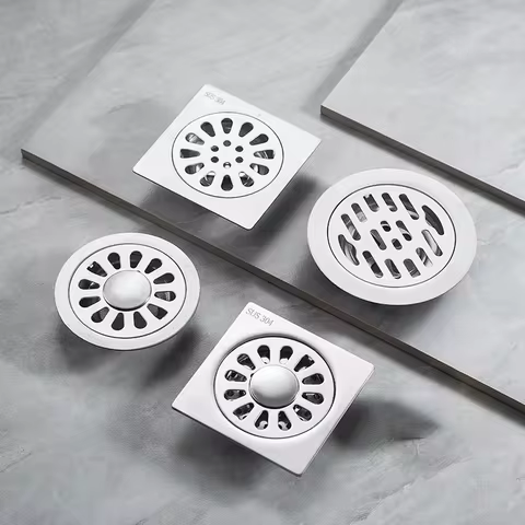 Shower Drain Stainless Steel Floor Drain Ordinary Bathroom Toilet Kitchen Balcony Dedicated To preve