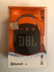 [放 JBL CLIP 4 ]，全新行貨，防水藍牙喇叭 - 黑色
