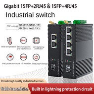 Gigabit industrialgrade switch railtype POE switch 1SFP+2RJ45/1SFP+4SFP