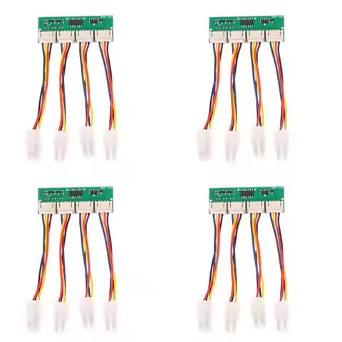 4X 12V 4-In-1 Square 4Pin Fan Simulator Emulator Special For Antminer S21 T21 Fan Spoofer Dummer