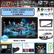 (2RAM 32GB DSP IPS SCREEN)Mazda 3 2010 9" Inch Android 9 GPS OEM Plug & Play 2 DIN/Double Din Player