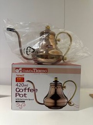 （全新）長嘴壺 手沖滴漏咖啡 細口 不鏽鋼 咖啡壺 cafe de Tiamo 420ml