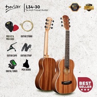 Deviser 34 inch Acoustic Travel Guitar, Sapele Top ( L34-30 / L34 30 )