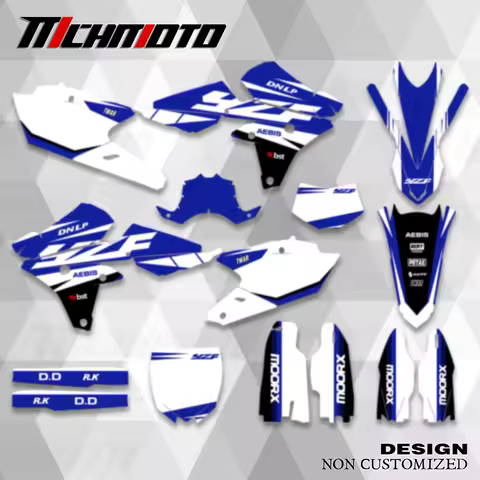MCHMFG For YAMAHA 14-18 YZ250F 15-18 YZ250FX WRF250 14-17 YZ450F Motorcycle Team Graphic Decal & Sti
