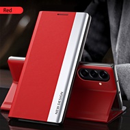 For Samsung A17 Phone Case Leather Luxury Plated Flip Shell For Samsang A 17 17A GalaxyA17 Samsung A
