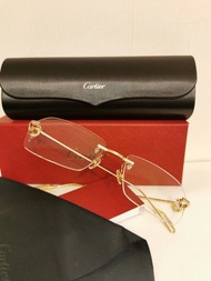 全新 新款CARTIER FRAME@Cartier 卡地亞 金色眼鏡（行貨）