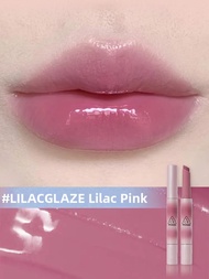 3CE New Solid Lip Glaze Lipstick Shine Reflector Moisturizing Fine Tube Lipstick Glossy Water Light 