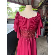 LYKA DESIGN - ELEGANT LONG GOWN for Weddings, Bridesmaid, Evening events, Debut, Formal parties Wedd