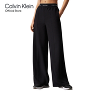 CALVIN KLEIN กางเกงขายาวผู้หญิง Wide Leg Track Pants รุ่น GWF4P606 UB1 - สีดำ