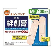 橙色護理 急救創可貼 100片裝（M號）