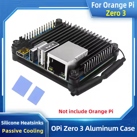 Orange Pi Zero 3 Aluminum Case Metal Passive Cooling Shell Silicone Heatsink for OPI Zero 3 1 2 4GB 