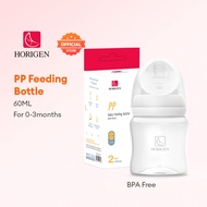 Horigen Milk Bottle Botol Susu For Newborn Baby Store Breast Milk 60ml Wide Neck Food Grade PP 2oz