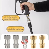 Pressure Washer Swivel M22 14mm 360 Degree Kink Free Swivel Fitting Anti Twist M22 Male to Female Co