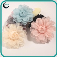 APPEAR 5pcs Artificial Roses Flower, DIY 10.5CM Silk Roses Flower Head, Korean  High Quality Organza