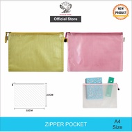 EAGLE Zipper Pocket A4 Vinyl Net Pencil Case Vinyl Net Pencil Case PVC Zipper Pencil Case A4 E229