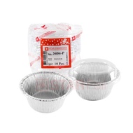 (10pcs) Jual Cup Aluminium 3404-P Include Tutup 9x6,2x4,2cm 150ML