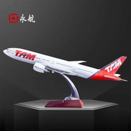 ชุดก่อสร้างเครื่องบิน TAM Boeing 777ของขวัญเครื่องบิน TAM Boeing เครื่องบินจำลอง47Cm