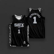 Wembanyama Mesh Authentic Cut Jersey Collection Jersey Sleeveless Jersey