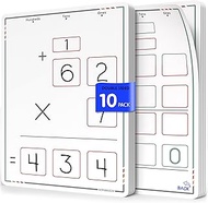 SCRIBBLEDO Multiplication Math Practice 9”x12” Small White Board Dry Erase Sheets Math Manipulatives