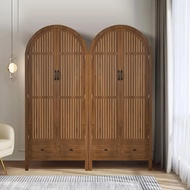 Wardrobe Closet, Armoire Wardrobe Closet With Drawers And 2 Arched Fluted Doors, 70.87‘’ Tall Wooden