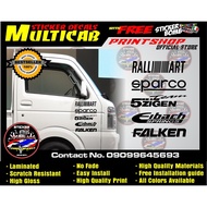✓ ◭ ▊ ❂ ♞,♘Multicab Car door sticker decals, cut-out durable & high quality