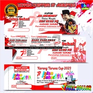 Min.5 Buku Kupon Jalan Sehat 17 Agustus Isi 100 Lembar Doorprize Custom Undian Y&H Yudha Grafika