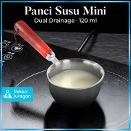 One Two Cups Mini Milk Pan Stainless Steel 410 Dual Drainage - HK1