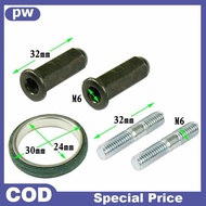 pw Motorcycle Exhaust Studs Nuts Gasket Set Fit for GY6 50cc 125cc 150cc QMB139 ph
