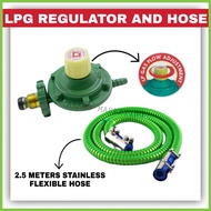 LPG Regulator With Gas Flow Controller And Stainless Steel Flexible Hose