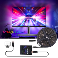 DIY Ambient RGB Full Color HDTV Computer Monitor TV PC Dream Screen Background Lighting DC 5V WS2812