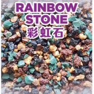 1Kg RAINBOW STONE SUCCULENT CACTUS STONE SOIL 3-6mm 彩虹砂