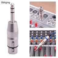 BLING 6 35mm 1 4 Inch to XLR Microphone Adapter Stereo 6 35mm to XLR Female Converter