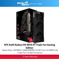 XFX Swift AMD Radeon RX 9070XT Triple Fan Gaming Edition 16GB GDDR6 Graphics Card