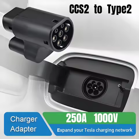 CCS2 to Type 2 Tesla EV Charger Adapter CCS Combo 2 EV Charging Convertor for Model S/X Electric Veh