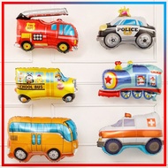 Train Balloon Engineering Vehicle Balloon Airplane Balloon Fire Truck Balloon Birthday Party Decorat