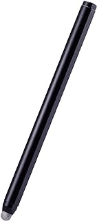 Elecom P-TPSMGBK Stylus Pen for Smart Speaker Built-in Magnet with Iron Plate Conductive Fiber [Amazon Echo Show/Google Nest Hub/Refrigerator/Kitchen Wall] Black