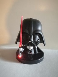 Q版 黑武士 Dark Vader 星球大戰 Star wars 黑武帝 擺件 激光劍 發光 中古 清屋 割愛平賣