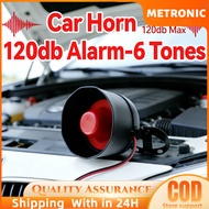 6 Tone & 1 Tone Car Siren Electronic Loud Siren Horn for Car Alarm System SUPER LOUD Car Alarm Siren