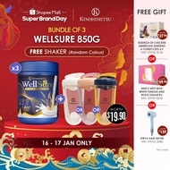 [Bundle of 3 Free Shaker] Kinohimitsu Wellsure 850g | Plant-Based, Pre & Probiotics, Meal Replacemen