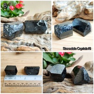 (StC) 60g High Grade Raw Black Tourmaline - Rough Unpolished Double Terminated Black Tourmaline - Ra