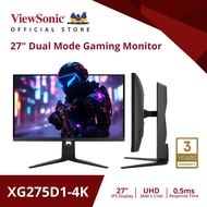 Viewsonic Gaming Monitor XG275D1 4K 27" / Ultra HD / IPS / 160Hz / 0.5ms (จอมอนิเตอร์เกมมิ่ง)