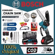 【local】 Bosch 9980VF Cordless Chainsaw 6 Inch Branch Saw Wood Pruning Cutter Gergaji Elektrik Mesin 