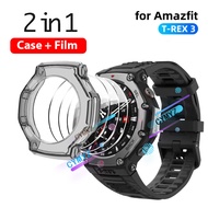 Amazfit T REX 3 case Silicone protective case Amazfit T REX3 Screen Protector Protective Amazfit T R