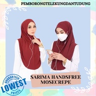 [BORONG] SARIMA HANDSFREE MOSECREPE / TUDUNG MASK