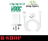 100% ORIGINAL OPPO(50W /65W) SUPER VOOC1.0 /2.0 TYPE C (VOOC Charger Set Plug&amp;Cable)