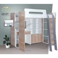 Kids Bedframe/ Loft Bed set/ Bunk Bed, Double Decker, Mother Bed, Writing Table, Bookshelf, Ladder