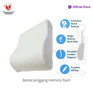 Vablo memory foam Waist Pillow- back cushion memory foam - white